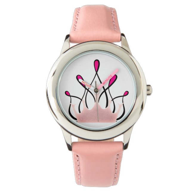 TMH-SAMMLUNG - Hübsche rosa Flachbildschirme _ Mäd Armbanduhr (Vorderseite)