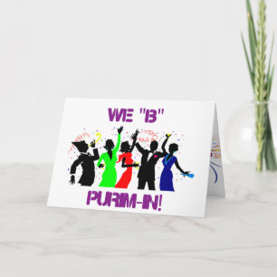 TMH SAMMLUNG - Party Time Purim Holy Day Card Karte