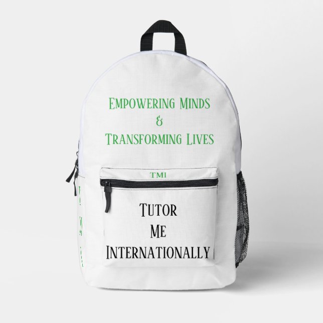 TMI-Backpack Bedruckter Rucksack (Vorderseite)