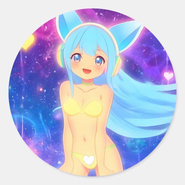 Tne StellarNut gleich Round Sticker #01 (Vorderseite)