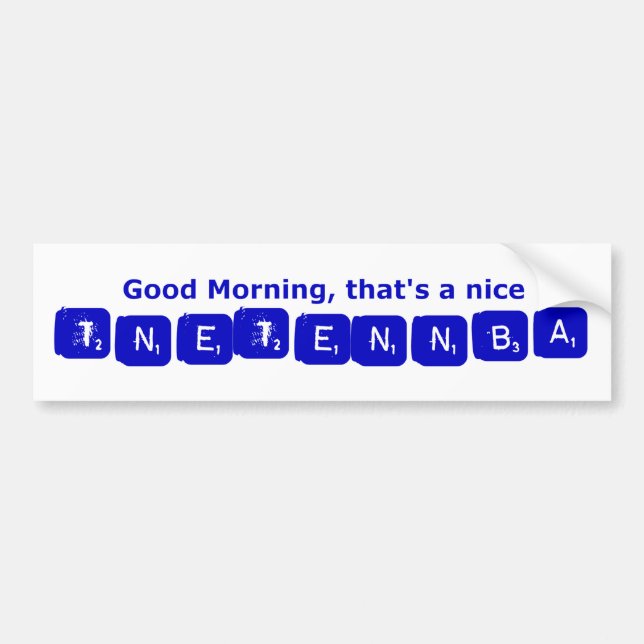 TNETENNBA - Guten Morgen Autoaufkleber (Vorne)