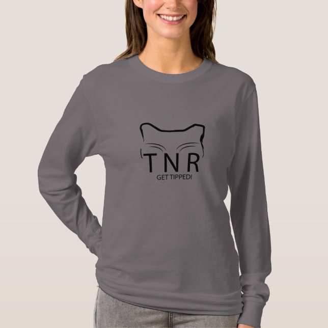 TNR-Daten bekommen den Tipp! Lange Ärmel T-Shirt (Vorderseite)