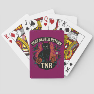TNR Rockabilly-Katz-Falle Neutrum Rückkehr Vintage Spielkarten