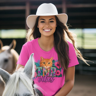 TNR Vibes Trap Neuter Return Cat Rescue T-Shirt