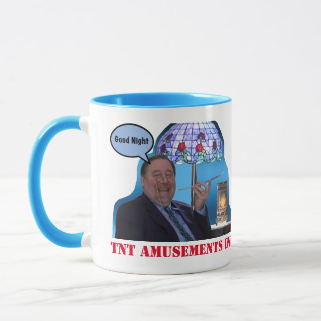 TNT Amusements 2-seitige GET OUT-Tasse Tasse (Links)