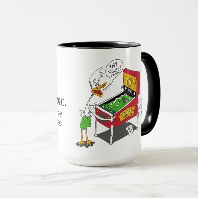 TNT Enten-Flipperautomat-Tasse Tasse (VorderseiteRechts)