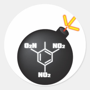 TNT RUNDER AUFKLEBER