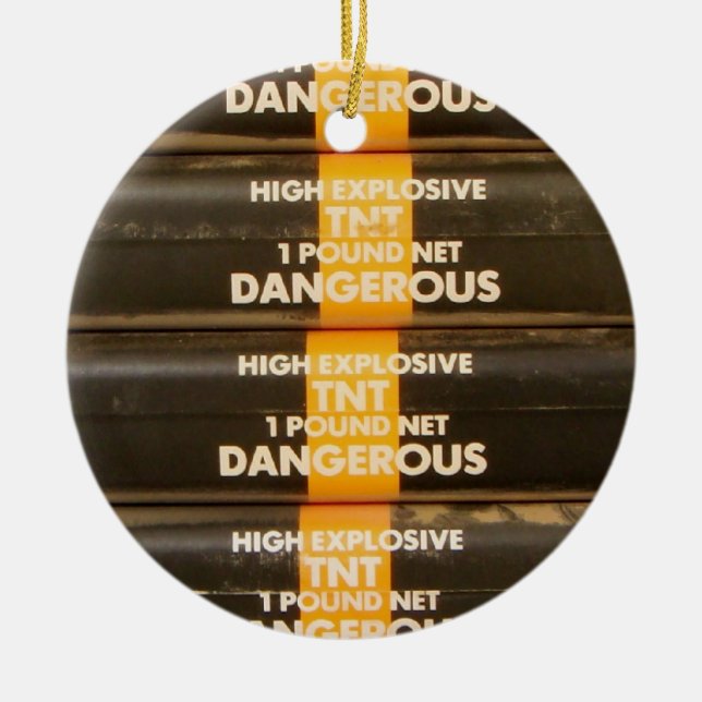 TNT Sprengstoff Keramik Ornament (Vorne)