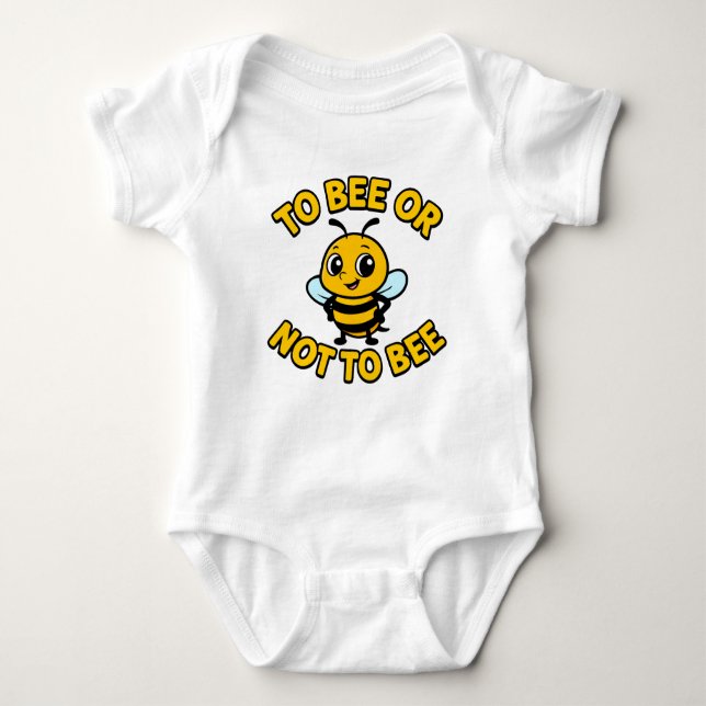 To bee or not to bee baby strampler (Vorderseite)