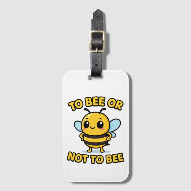 To bee or not to bee gepäckanhänger (Vorderseite Vertikal)