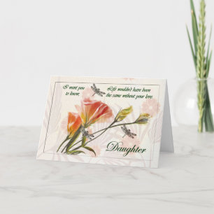 To Daughter (Goodbye From Terminally ill Parent) Karte