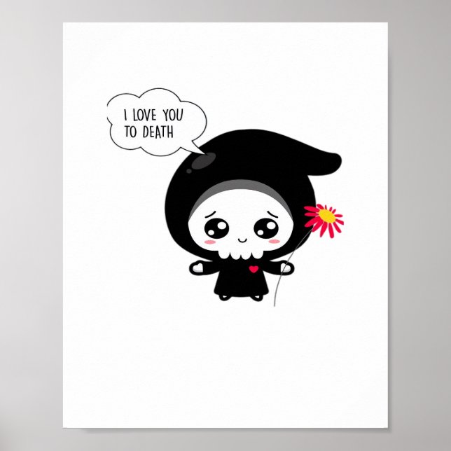 To Death - Funny Valentinstag Classic Poster (Vorne)