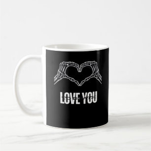 To Death - Skeleton Heart Hands Classic Kaffeetasse