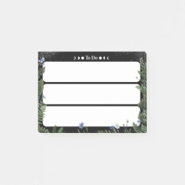 „To-Do“-Klebezettel – dunkles skurriles florales D Post-it Klebezettel
