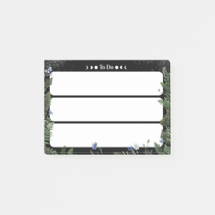 „To-Do“-Klebezettel – dunkles skurriles florales D Post-it Klebezettel