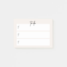 „To-Do“-Klebezettel – Minimales neutrales Design Post-it Klebezettel