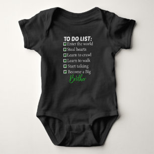 To Do List,Brother gift Baby Strampler