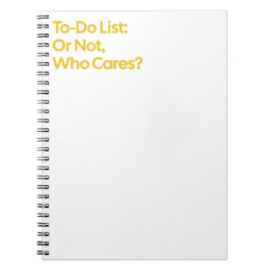 To-Do-List oder nicht lustiges Notebook Notizblock