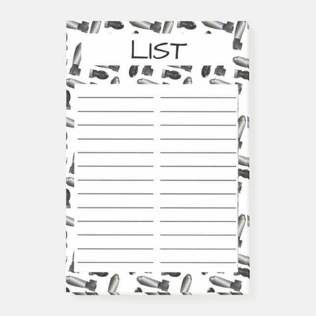 TO DO LIST  POST-IT KLEBEZETTEL (Vorderseite)