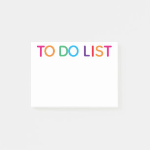 To-Do-Liste Helle Multifarbig 4 x 3 Post-it Klebezettel