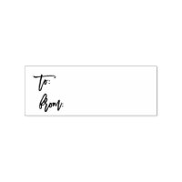 TO / From Gift Tag DIY Briefmarke