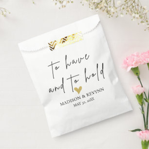 To Have and To Hold Hochzeit Geschenktütchen