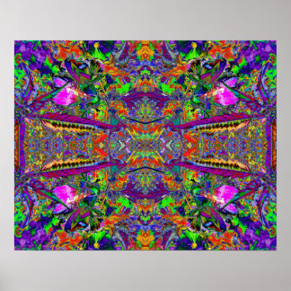 "To India, With Liebe" Psychedelic Abstrakt Art Poster