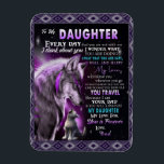 To My Daughter Gift, Daughter And Dad, Wolf Lovers Magnet<br><div class="desc">To My Daughter Gift,  Daughter And Dad,  Wolf Lovers
- This is wonderful gift for your family,  your friend in any occasions such as housewarming,  birthday,  new home
- It can be used for house decor,  make your house more gorgeous!</div>