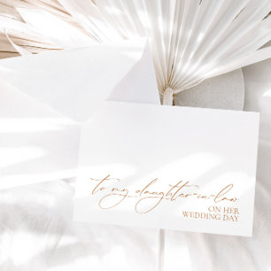 "To My Daughter-in-Law"-Hochzeitskarte