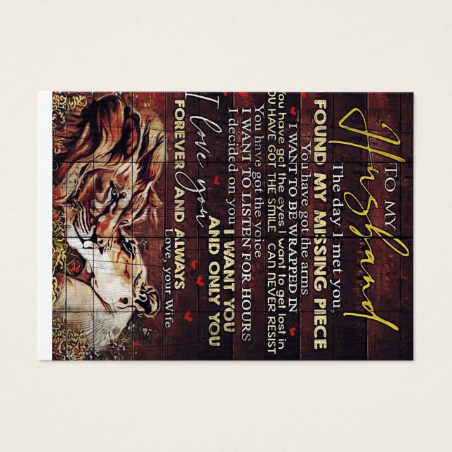 To my Husband Decor Best New Home Gift (Vorderseite)