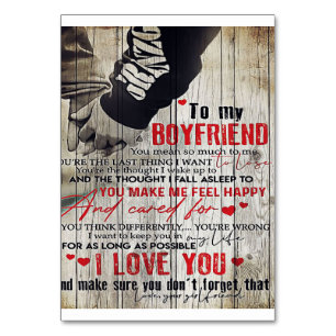 To my Husband Gift   Lovely Husband Letter Tischnummer