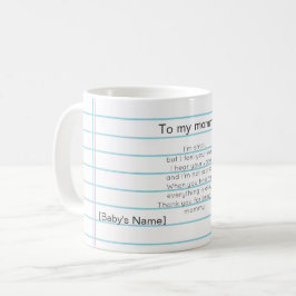 To My Mommy for First Mother's day personalized  Kaffeetasse