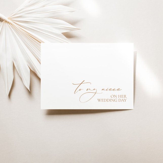 "To My Niece on your Wedday"-Message-Card (Von Creator hochgeladen)