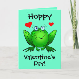 To My Princess Hoppy Valentines Cute Frogs Feiertagskarte