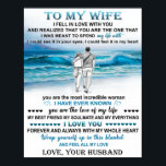 To My Wife Beach Gift, Wife Birthday, Couple Love Poster<br><div class="desc">To My Wife Beach Gift,  Wife Birthday,  Couple Love Gift</div>
