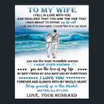 To My Wife Beach Gift, Wife Birthday, Couple Love Poster<br><div class="desc">To My Wife Beach Gift,  Wife Birthday,  Couple Love Gift</div>