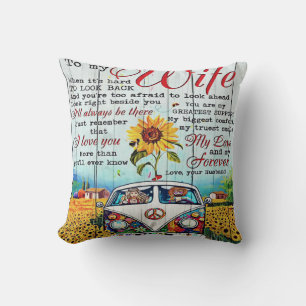 To My Wife Gift Letter For Her Home Decor Kissen