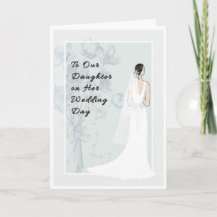 To our Daughter on her Wedding Day Card Karte
