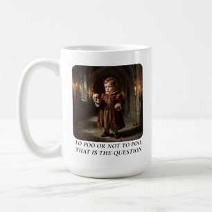 To Poo or Not to Poo – Süßes Baby-Cartoon-Design Kaffeetasse