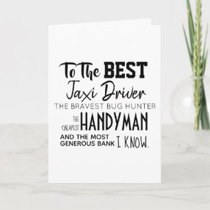 "To the best" - Happy Father's Day Card - Funny Karte