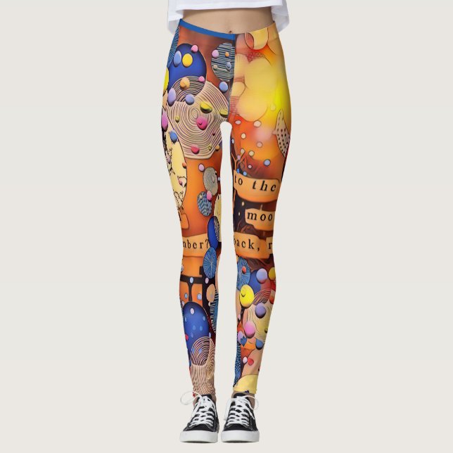 To the moon and back Leggings (Vorderseite)