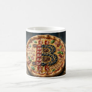 "To The Moon" Bitcoin Pizza Day Premium Keramik Ta Kaffeetasse