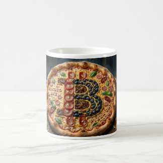 "To The Moon" Bitcoin Pizza Day Premium Keramik Ta Kaffeetasse