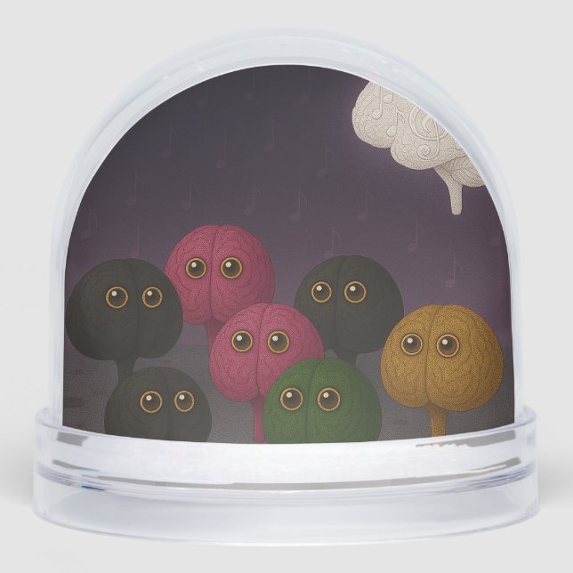 To the Moon & Then (Brains & Music Scene) Schneekugeln (Vorderseite)