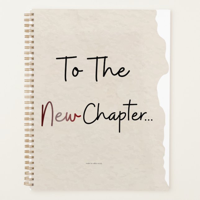 To The New Chapter Planner Cover Planer (Vorderseite)