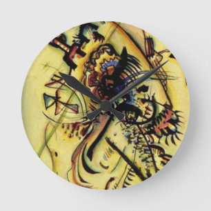 To the Unknown Voice by Kandinsky Runde Wanduhr
