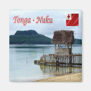 TO - Tonga - Nuku Island - Vava'u Beach Magnet