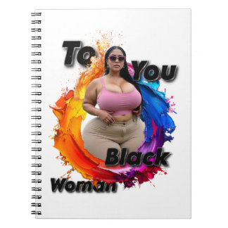 To You Black Woman Notizblock