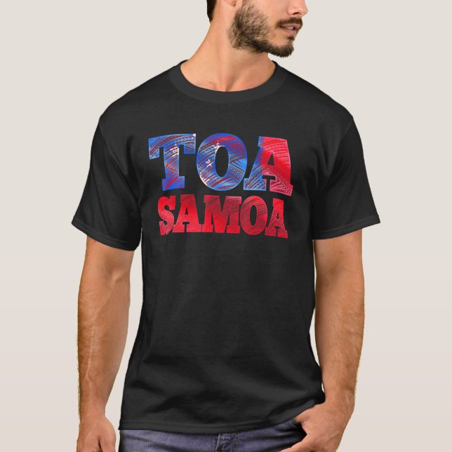 Toa Samoa or Samoan Flag or Rugby T-Shirt (Vorderseite)