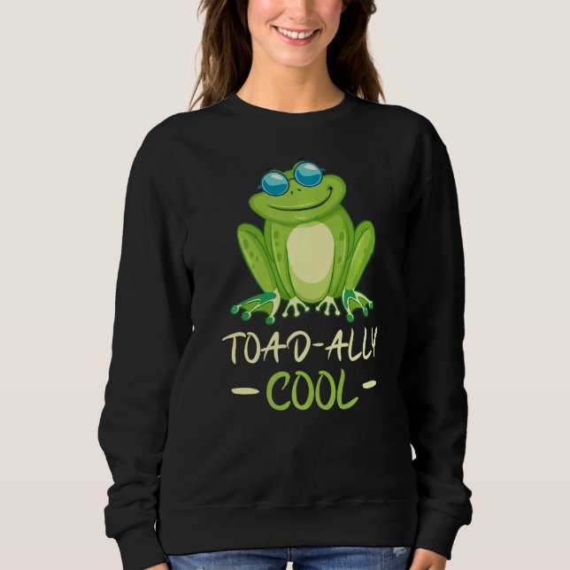 Toad ally cool frog   sweatshirt (Vorderseite)